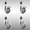 Service Caster 4 Inch 316SS Gray Poly Swivel 1-5/8 Inch Expanding Stem Caster Lock Brake, 2PK SCC-SS316TTLEX20S414-PPUB-2-S-2-158 - alternate 1
